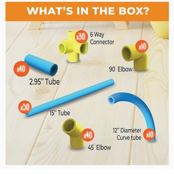 Fort Building Toys Kit - Kids Tent Indoor – 180 Pcs Construction Toys fo… - Picture 3 of 6